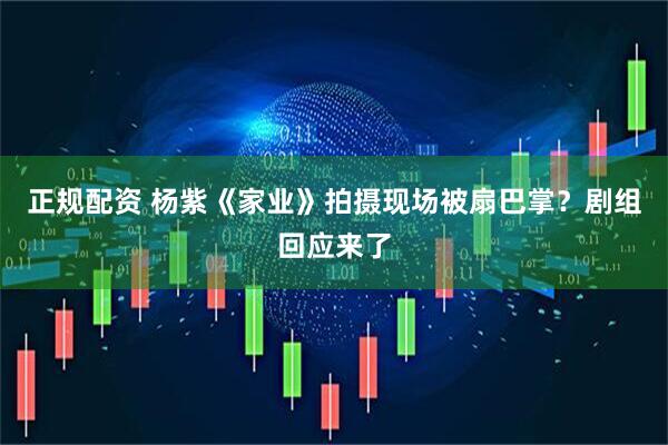 正规配资 杨紫《家业》拍摄现场被扇巴掌？剧组回应来了